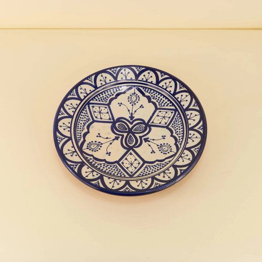 Aardewerk Bord L – Saffierblauw