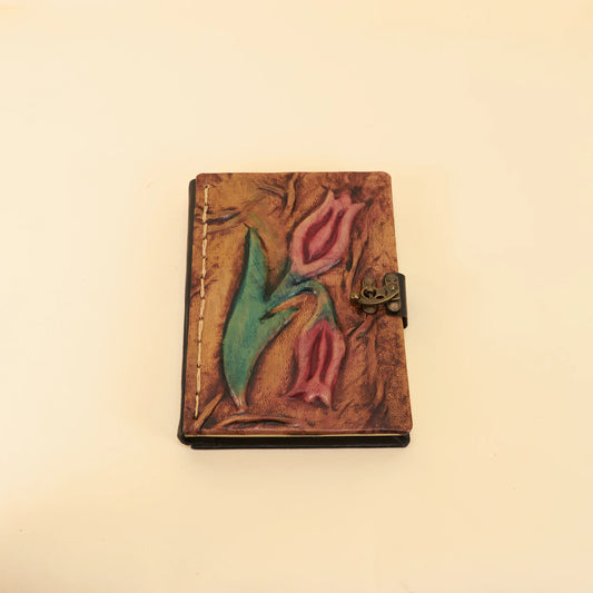 Leren Dagboek M – Bloemendroom
