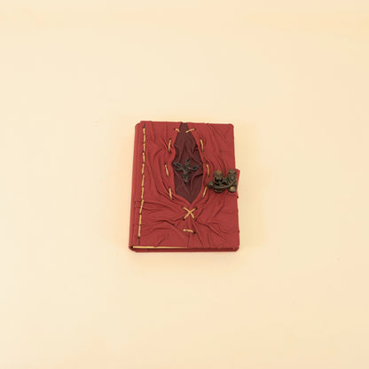 Leren Dagboek S – Mystieke Roos
