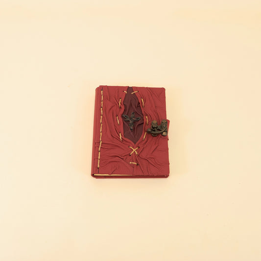 Leren Dagboek S – Mystieke Roos