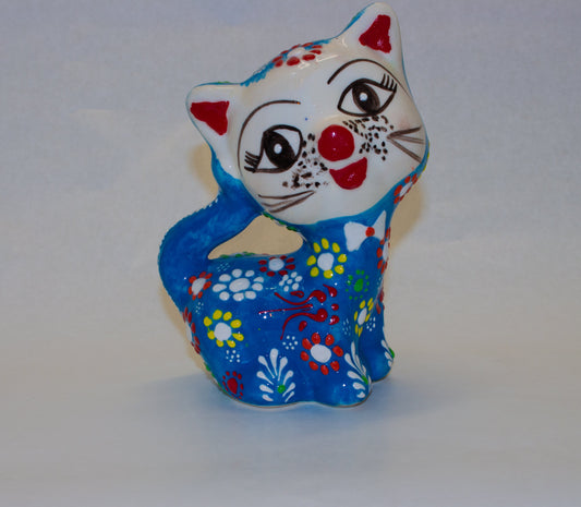 Handbeschilderde Keramieken Kat - JZ Handmade