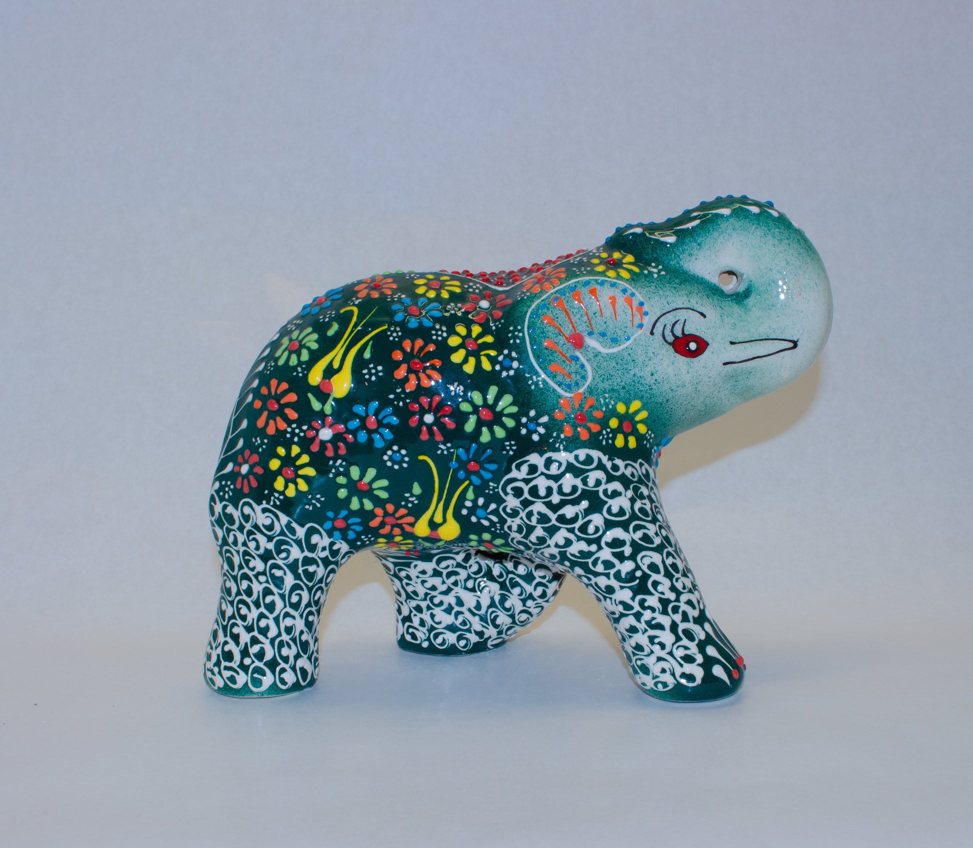 Handbeschilderde Keramieken Olifant - JZ Handmade