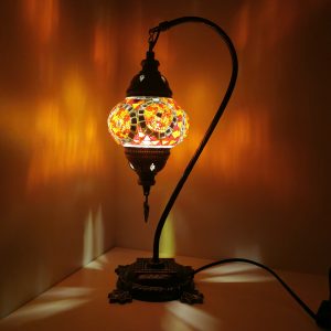Tafellamp 13cm kamelennek oranje